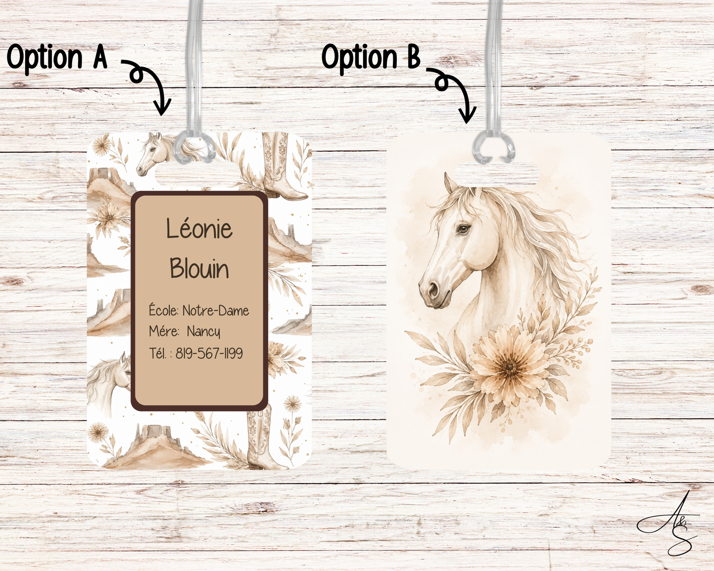 Ensemble cheval blanc