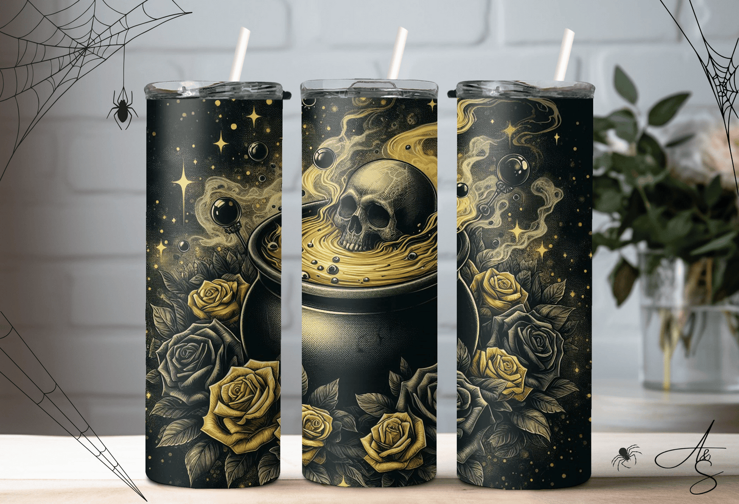 Chaudron & roses or