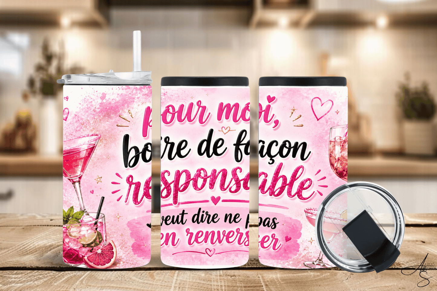 Pour moi, boire de façon responsable veut dire ne pas en renverser