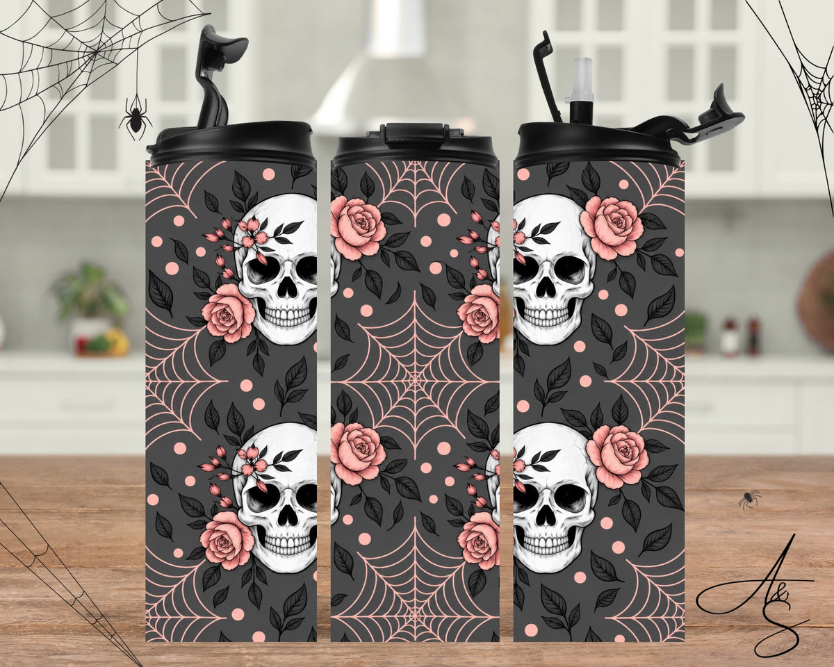 Squelette et rose