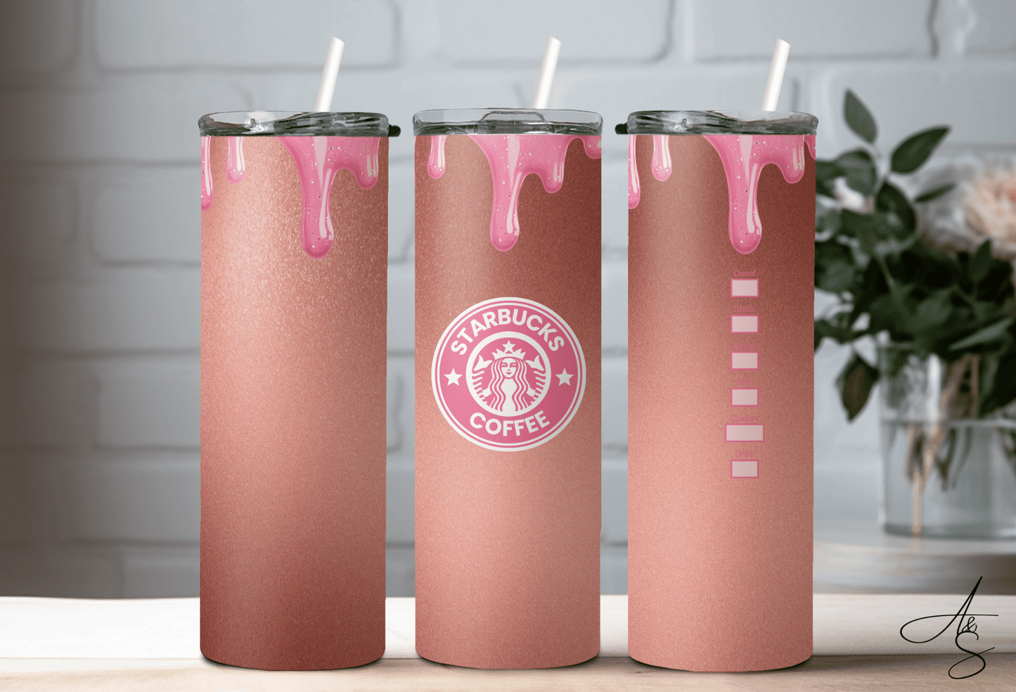Starbucks rose métallique