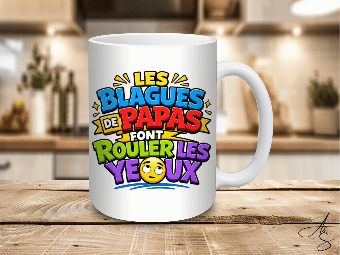 Les blagues de papa font rouler les yeux