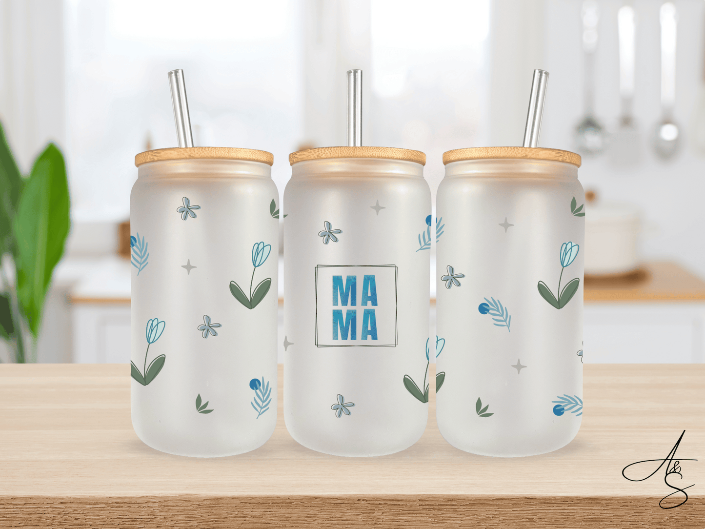 Mama tulipe bleu