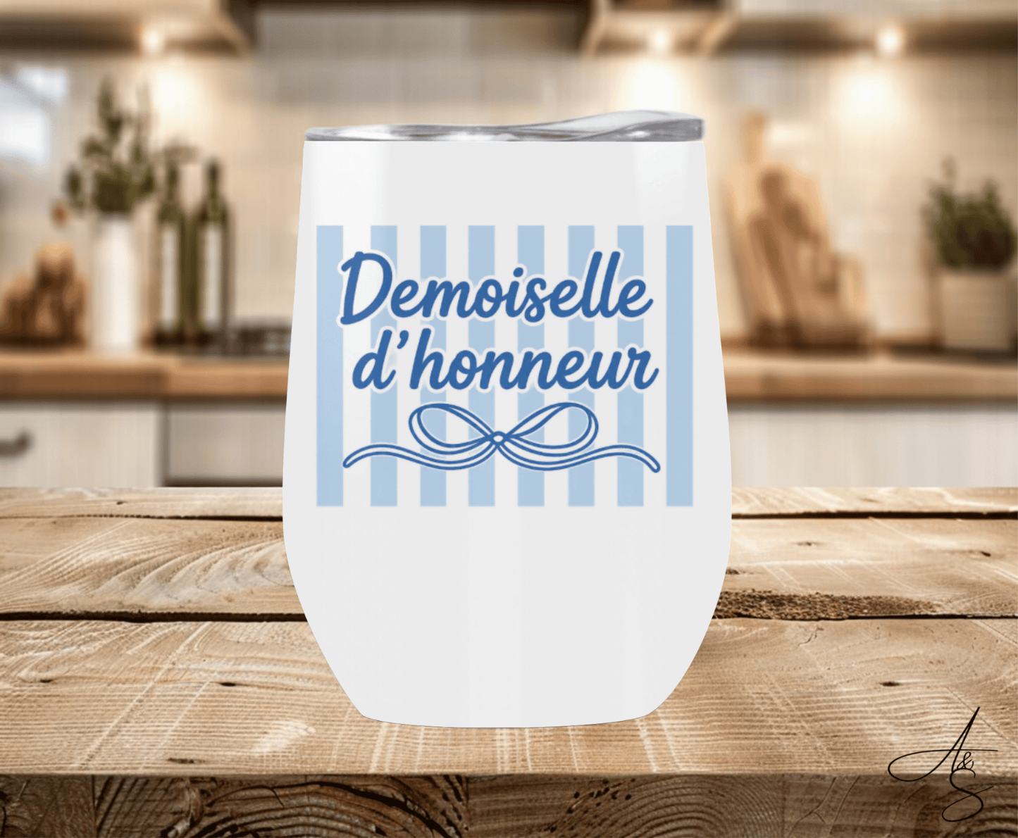 La mariée/Demoiselle d’honneur bleu