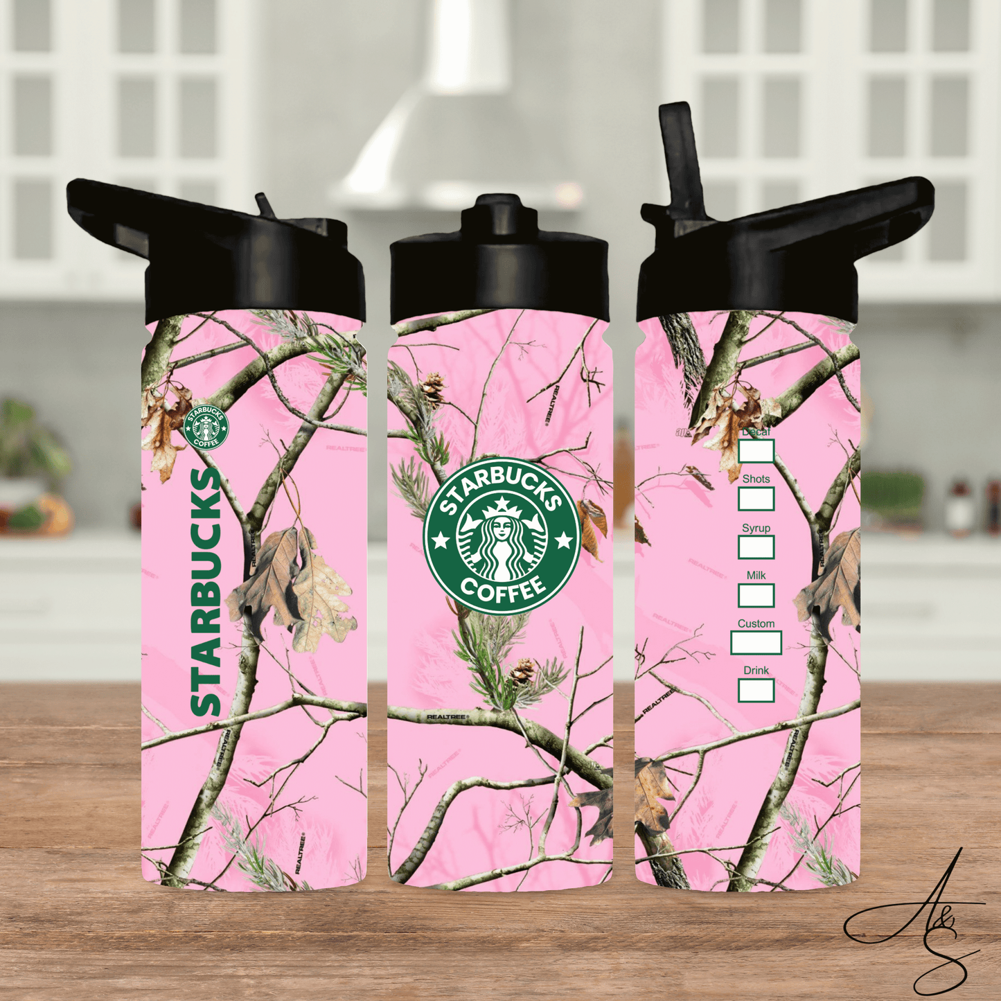 Starbucks camouflage rose