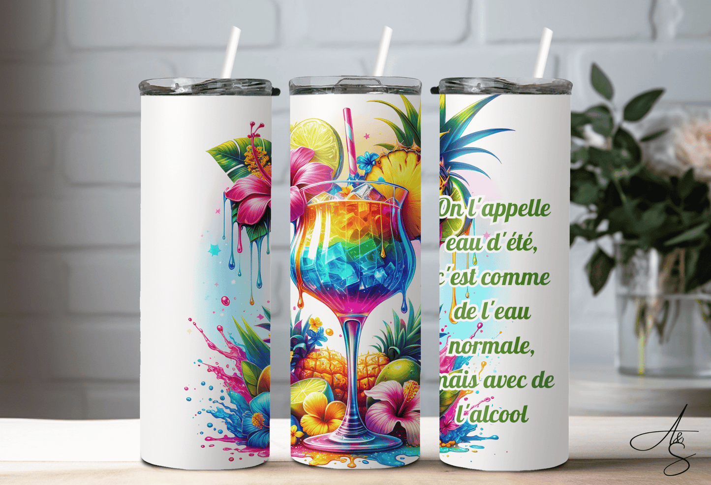 On l'appelle eau d'été, c'est comme de l'eau normale, mais avec de l'alcool