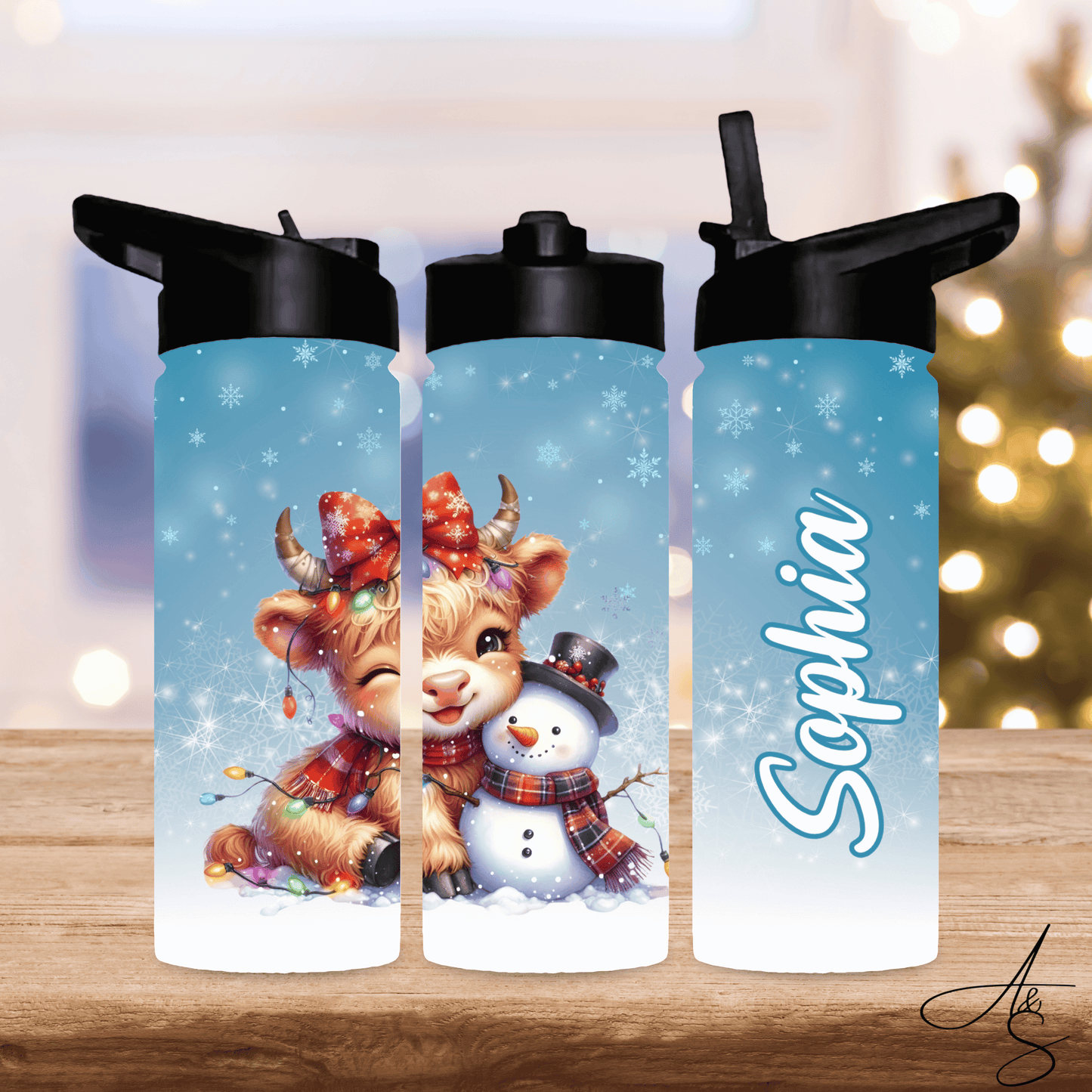 Highland & bonhomme de neige