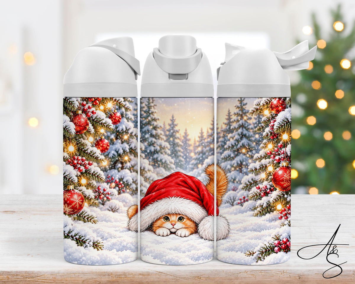 Chat & tuque du Père Noël