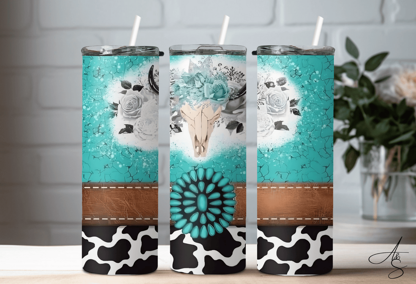 Crâne & motif de vache