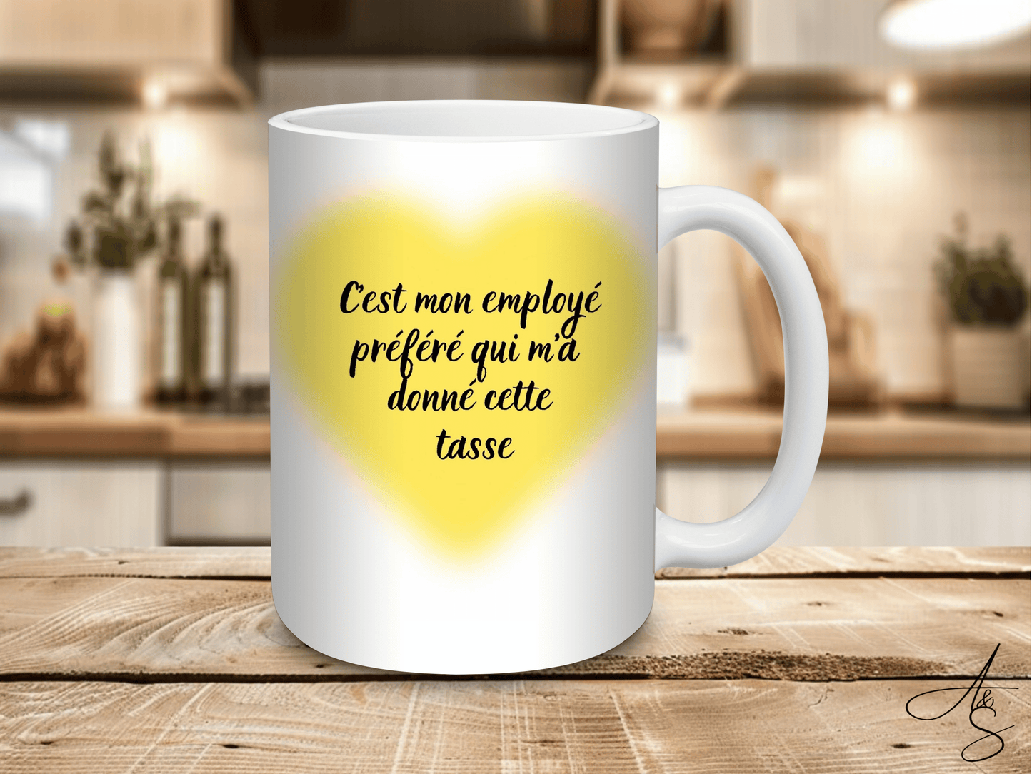 C'est mon employé préféré qui m’a offert cette tasse