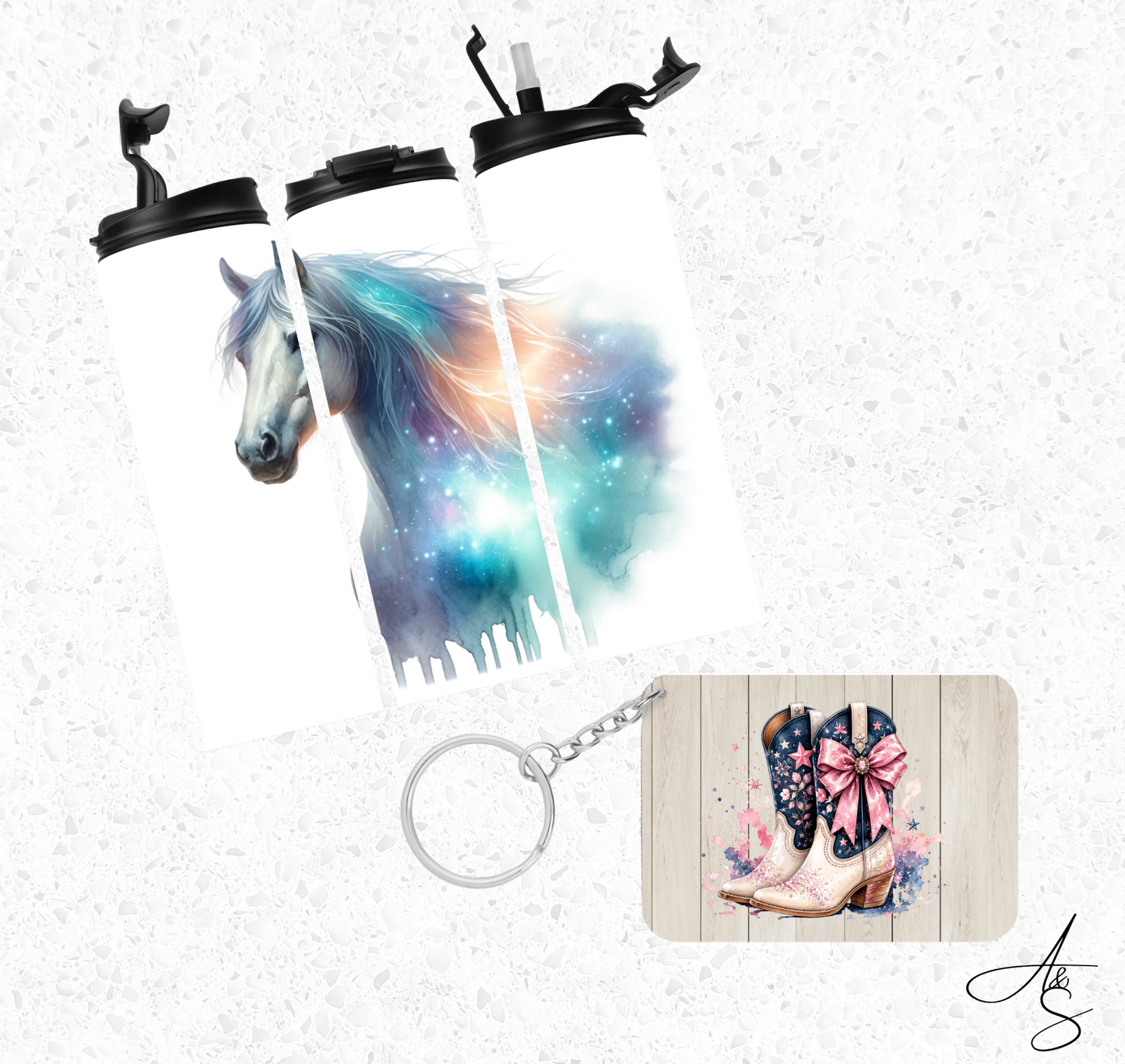 Ensemble cheval & botte de cowgirl