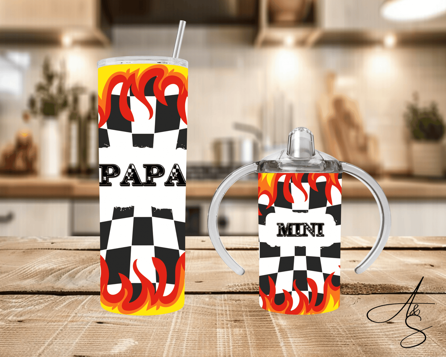 Papa & mini flamme