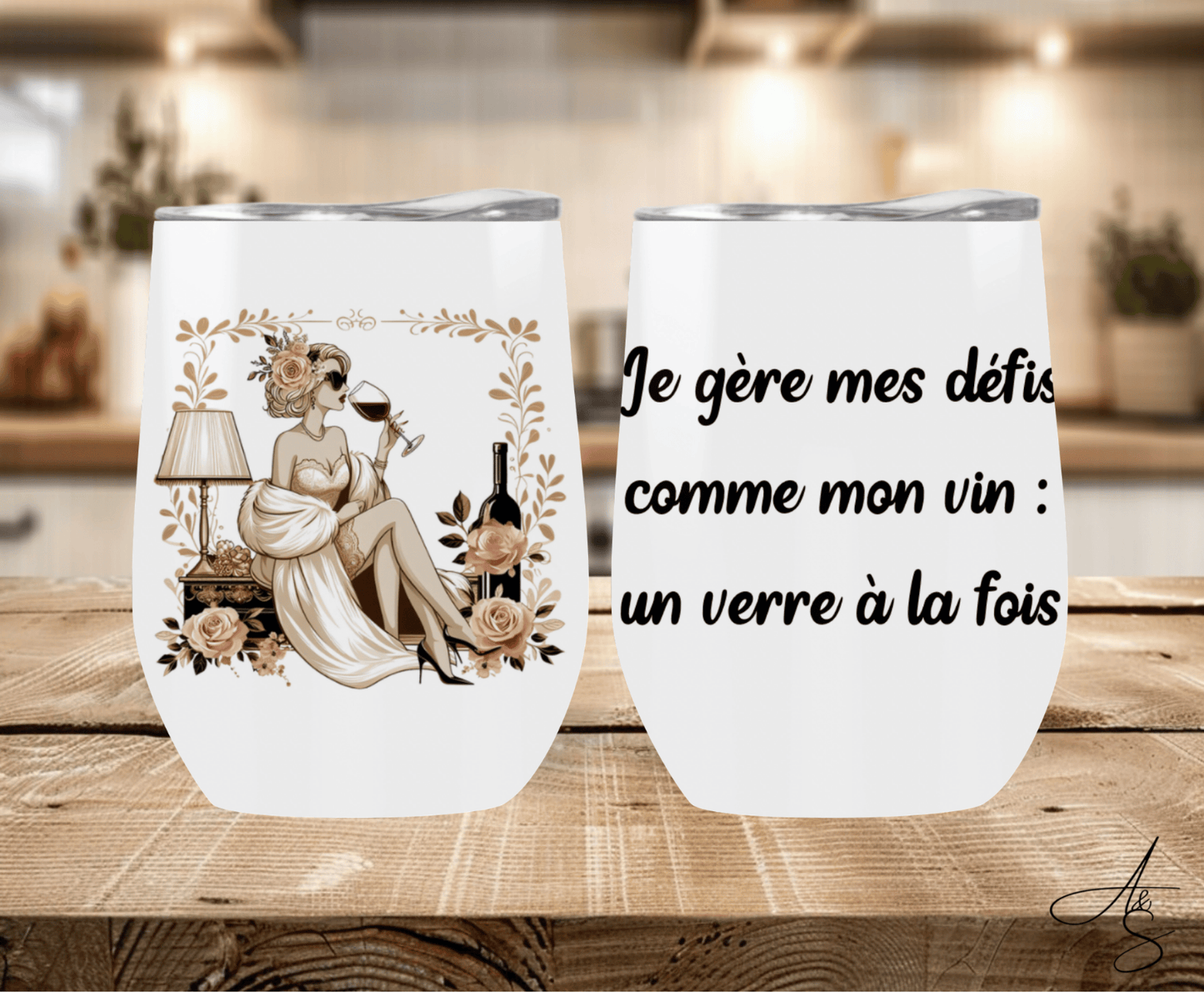 Je gère mes défis comme mon vin : un verre à la fois