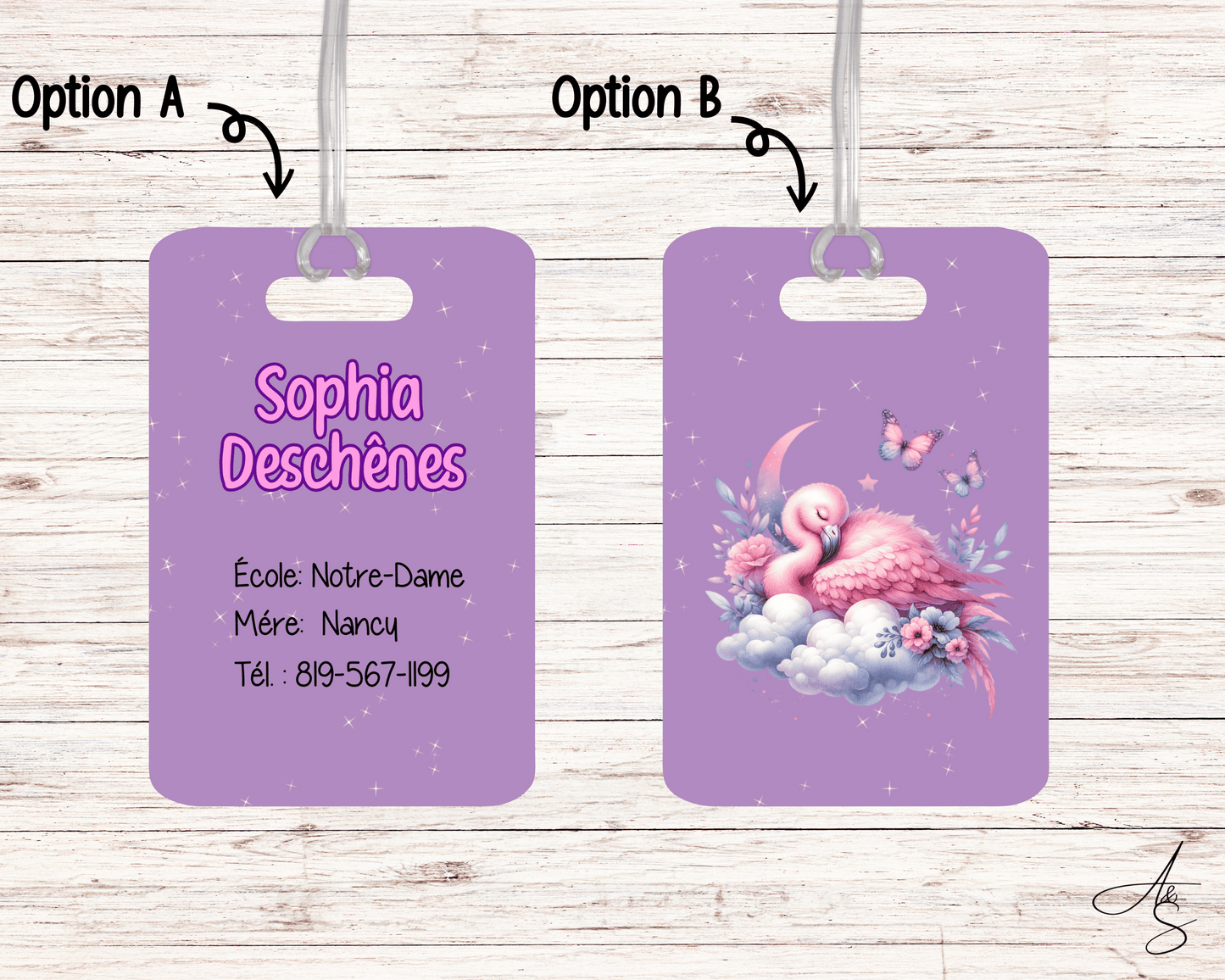 Ensemble flamant rose