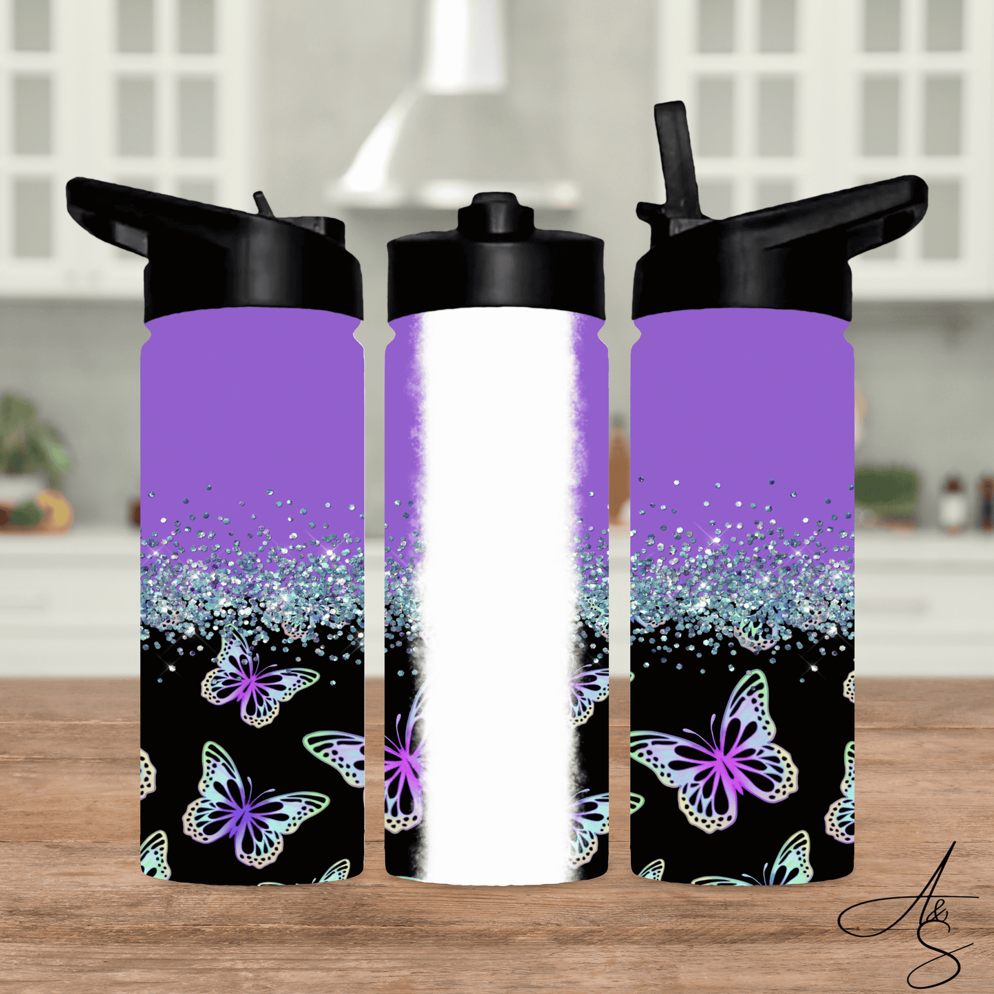 Papillon mauve