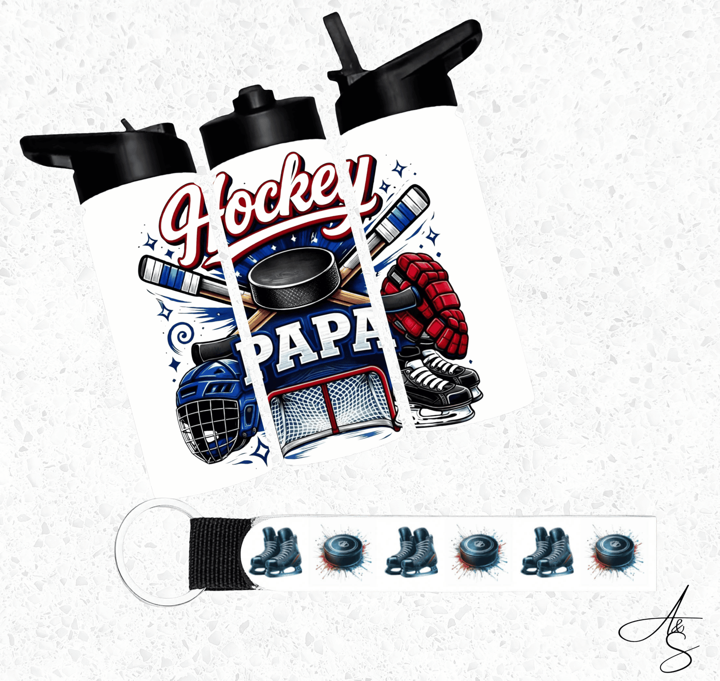 Ensemble papa hockey
