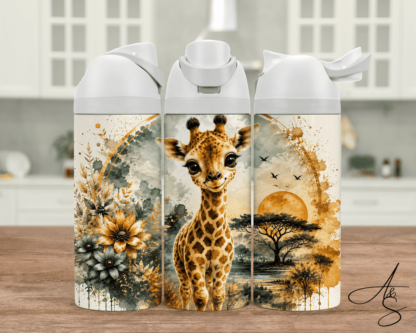 Girafe & savane