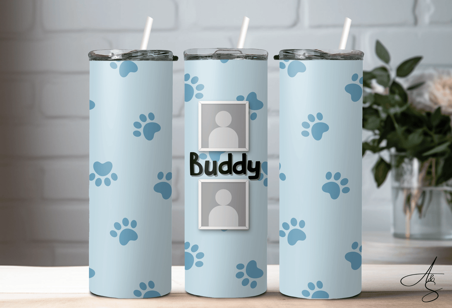 Patte bleu personnalisable