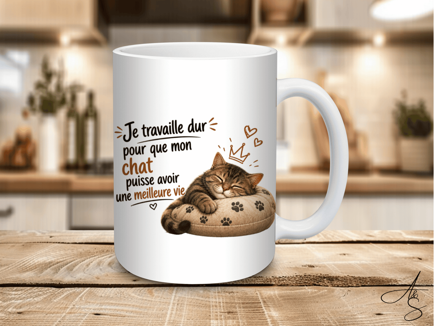 Je travaille sur pour que mon chat puisse avoir une meilleure vie