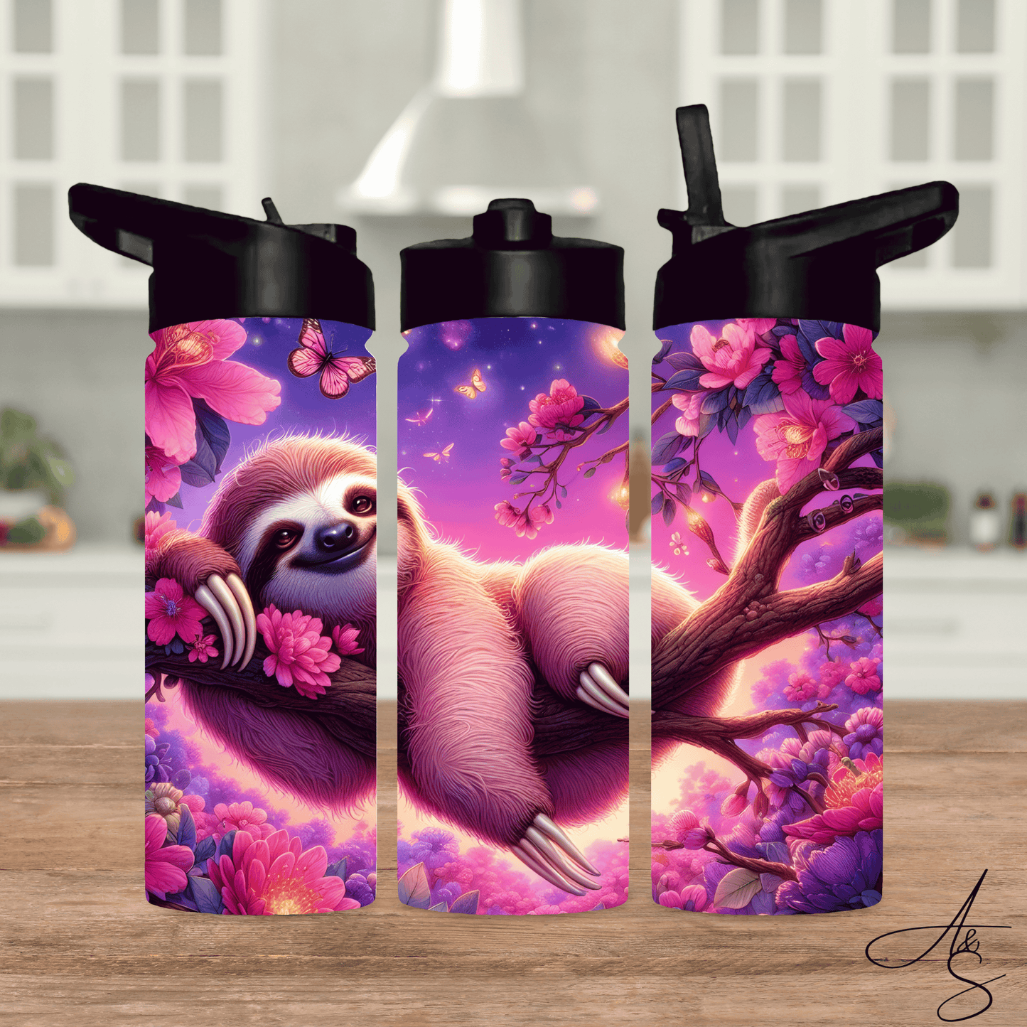 Paresseux rose & mauve