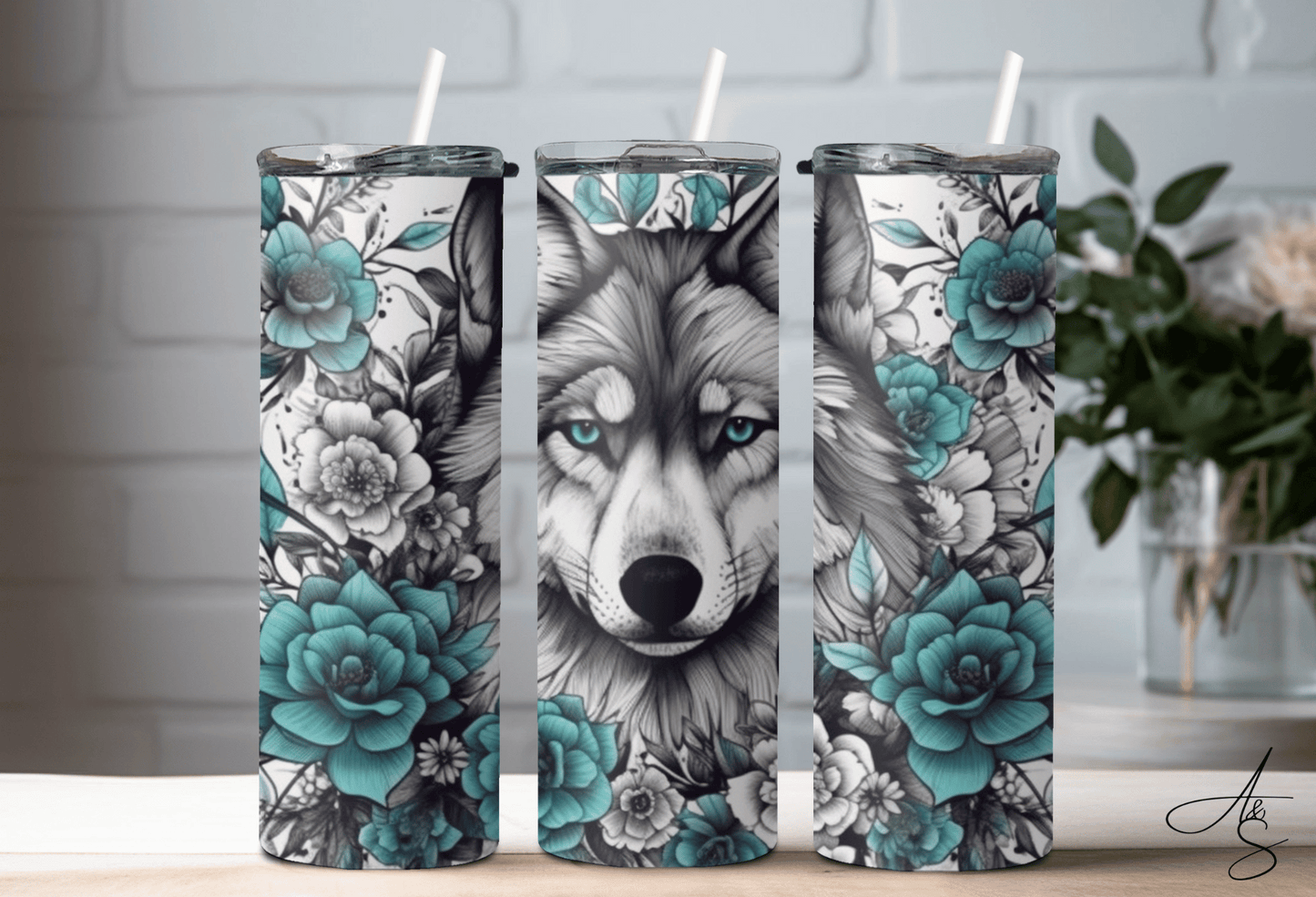 Loup & fleurs