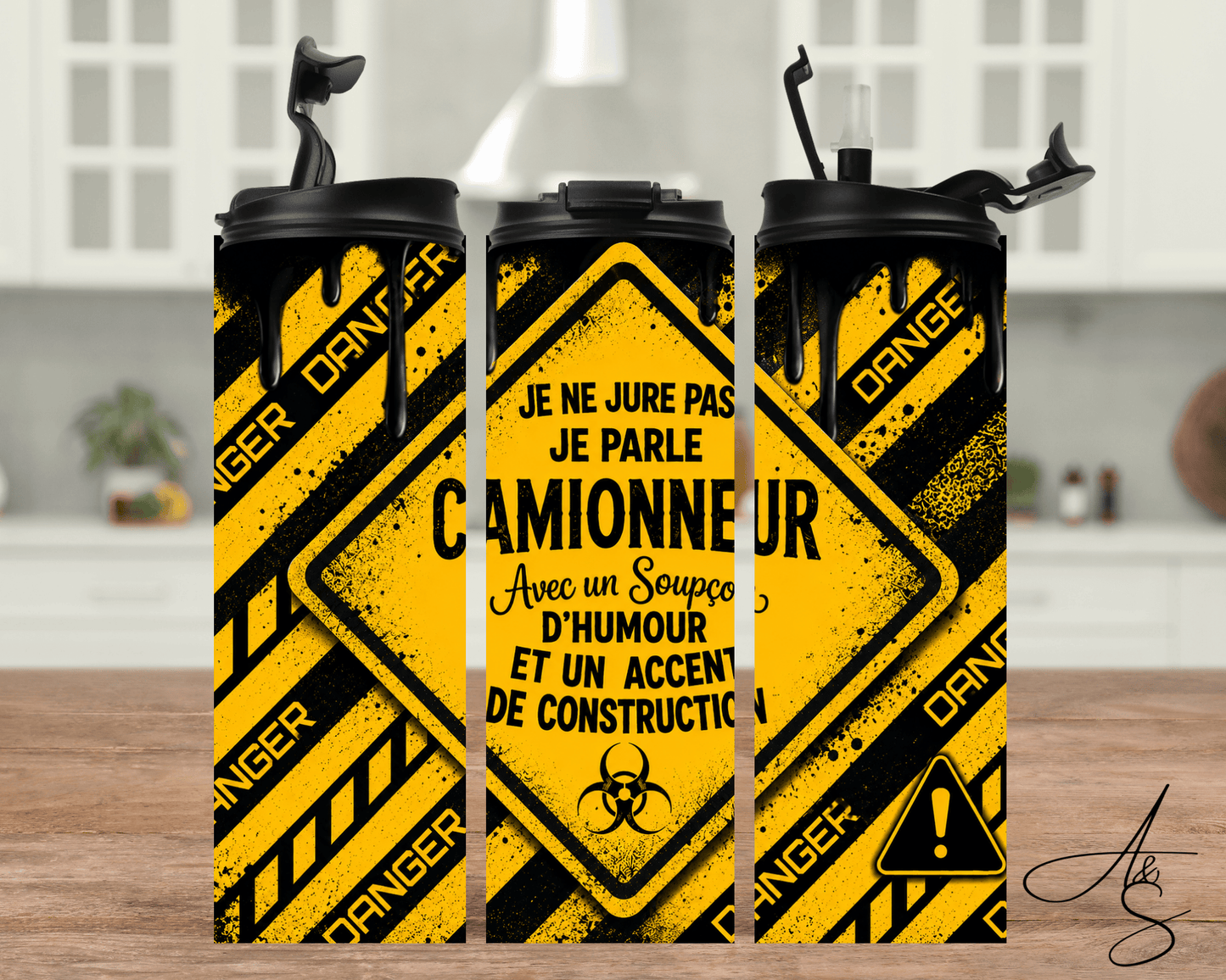 Je ne jure pas je parle camionneur avec un soupçon d’humour et un accent de construction