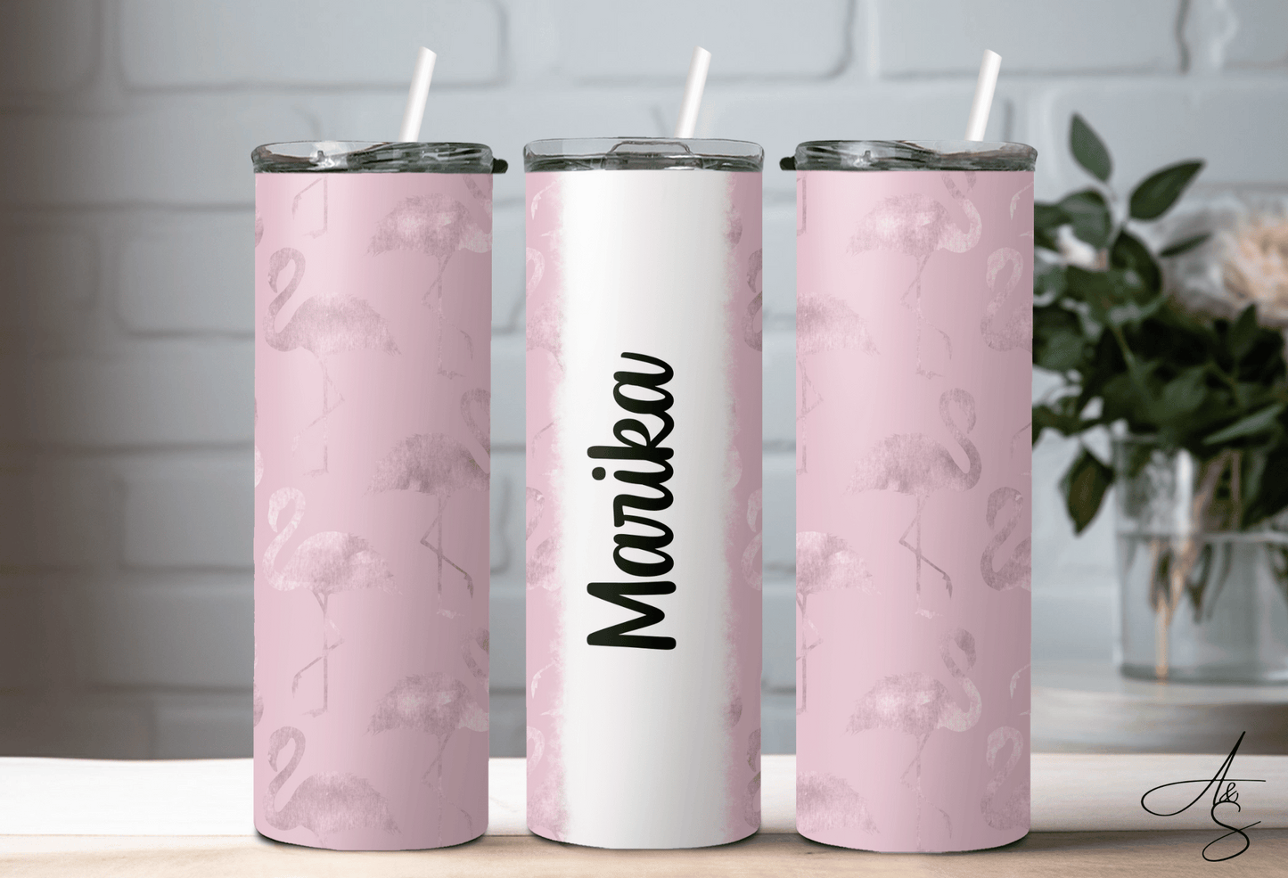 Flamant rose personnalisable