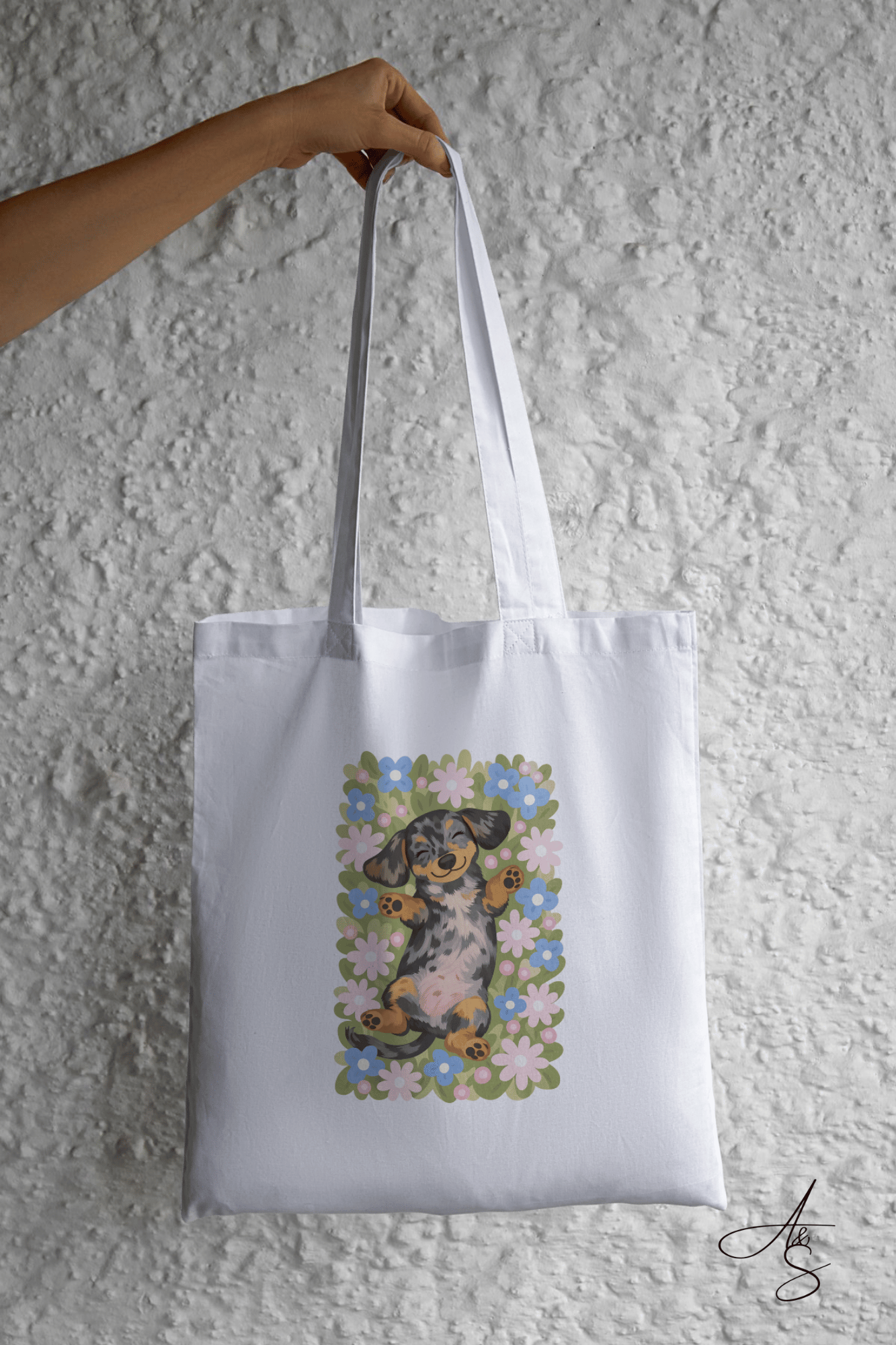 Teckel & fleurs