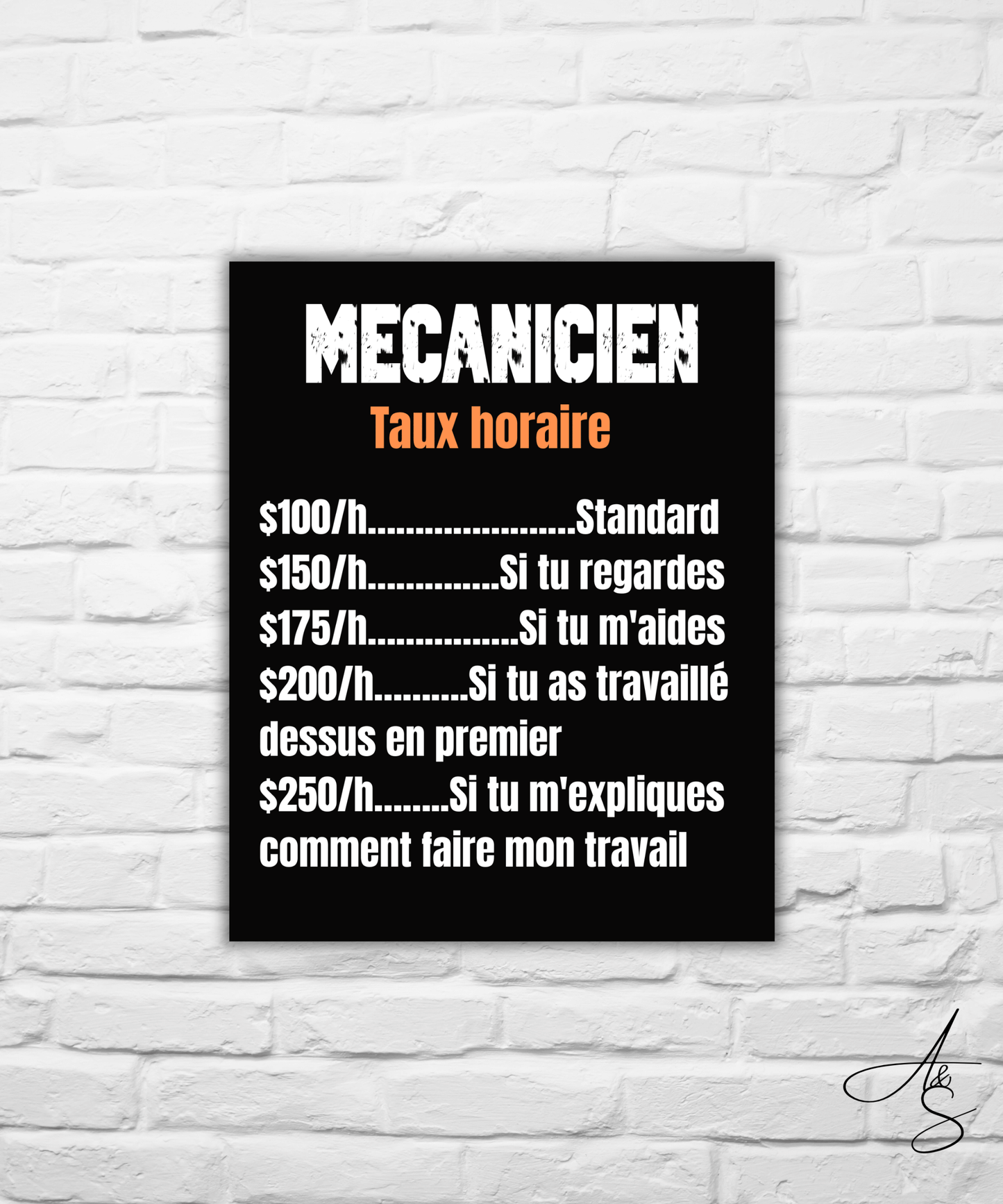 Taux horaire mécanicien