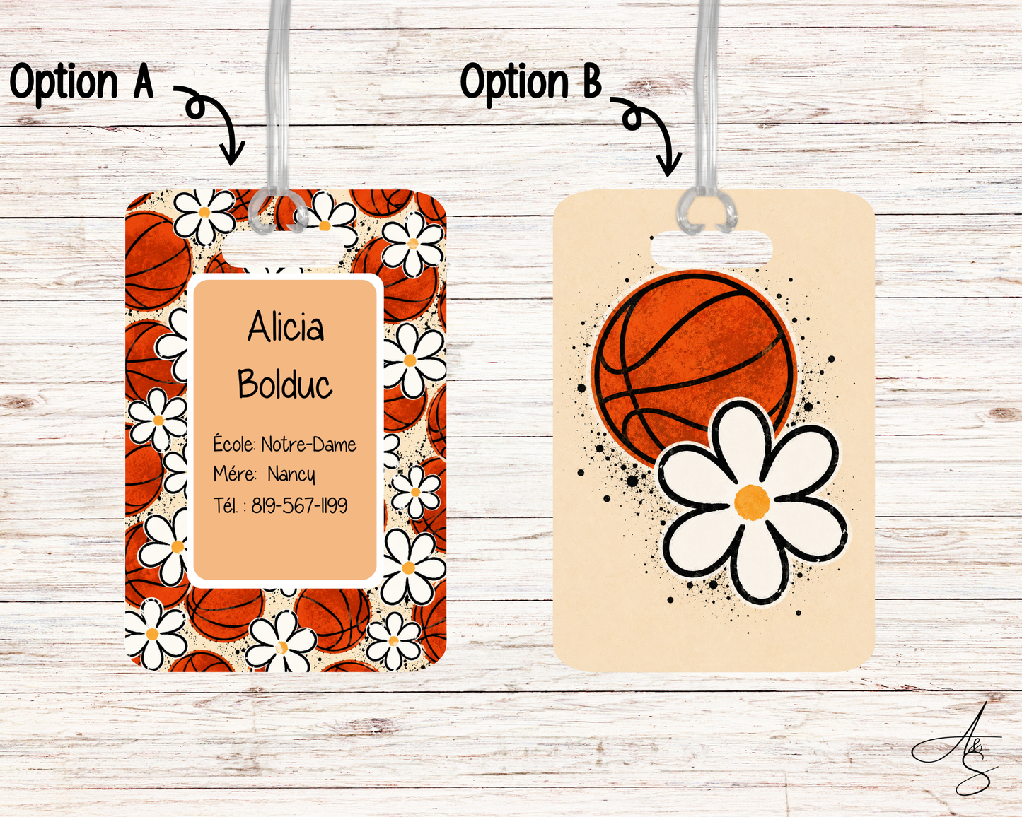 Ensemble basketball & fleurs