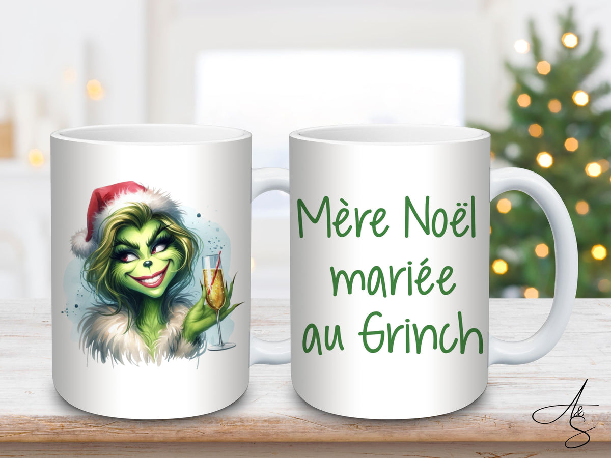Mère Noël mariée au Grinch