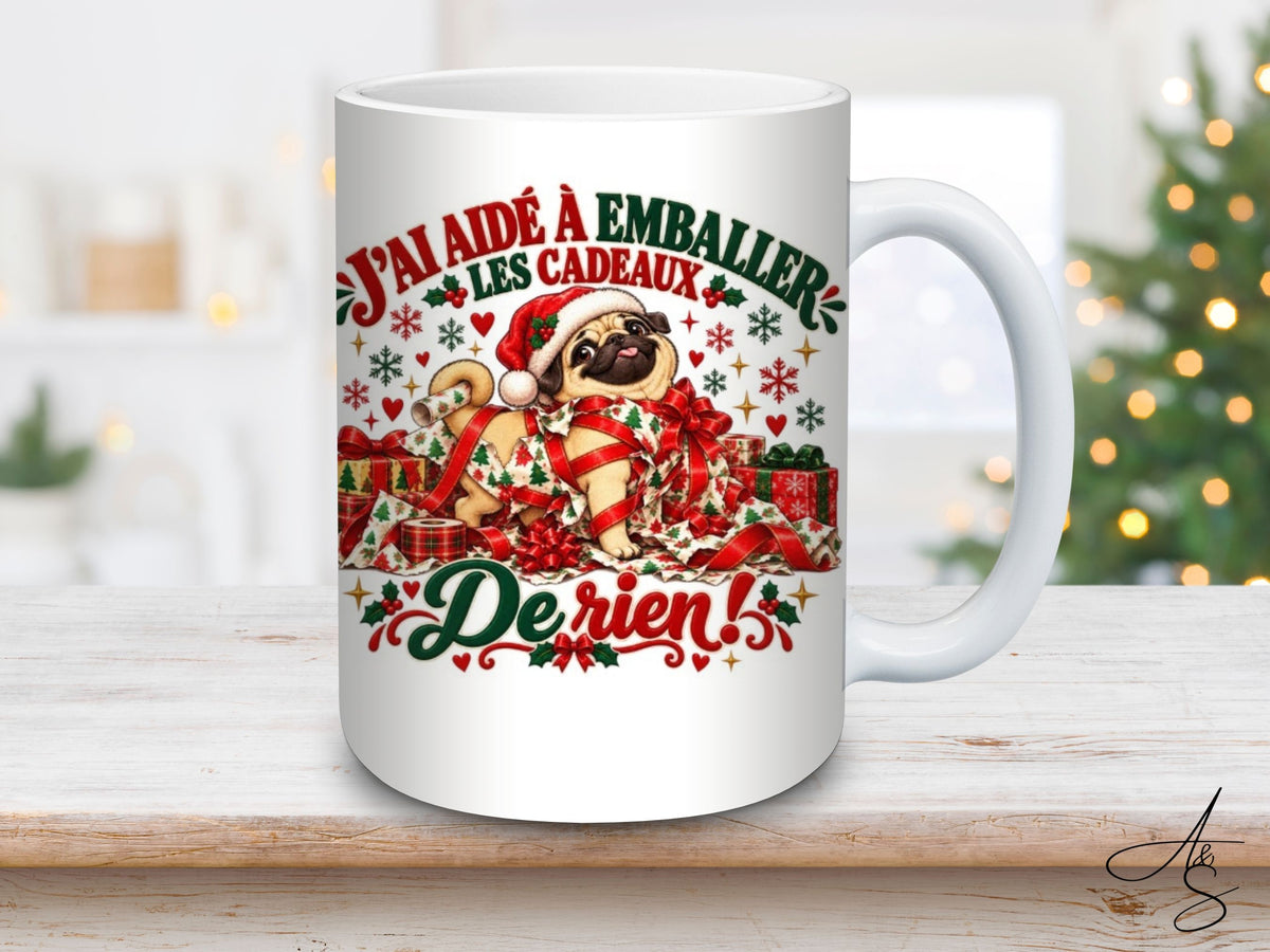 J’ai aidé à emballer les cadeaux, de rien !