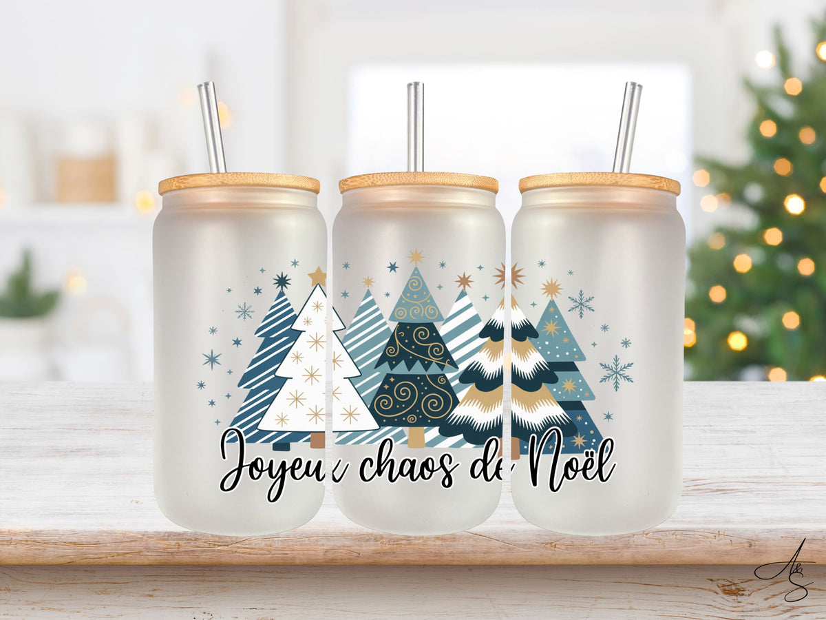 Verre givrée de Noël