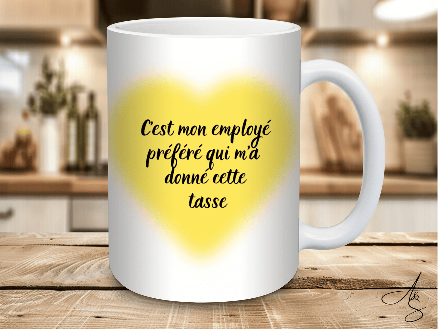 C'est mon employé préféré qui m’a offert cette tasse