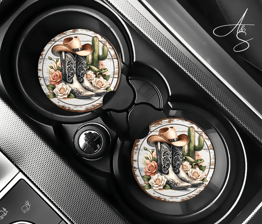 Bottes de cowgirl & roses