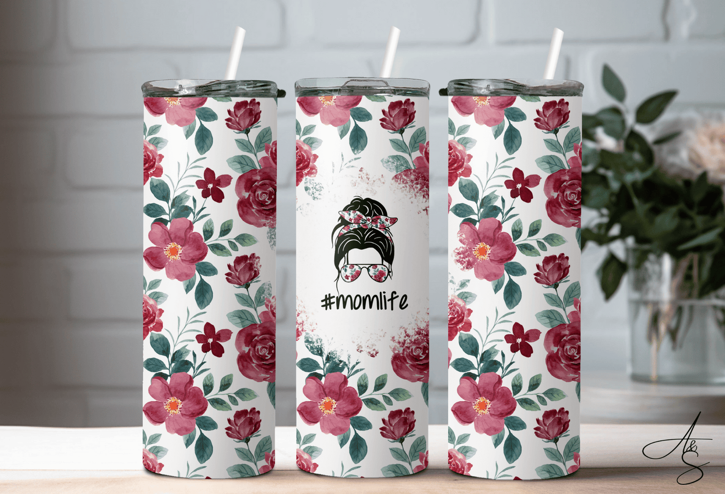 #Momlife fleur rouge