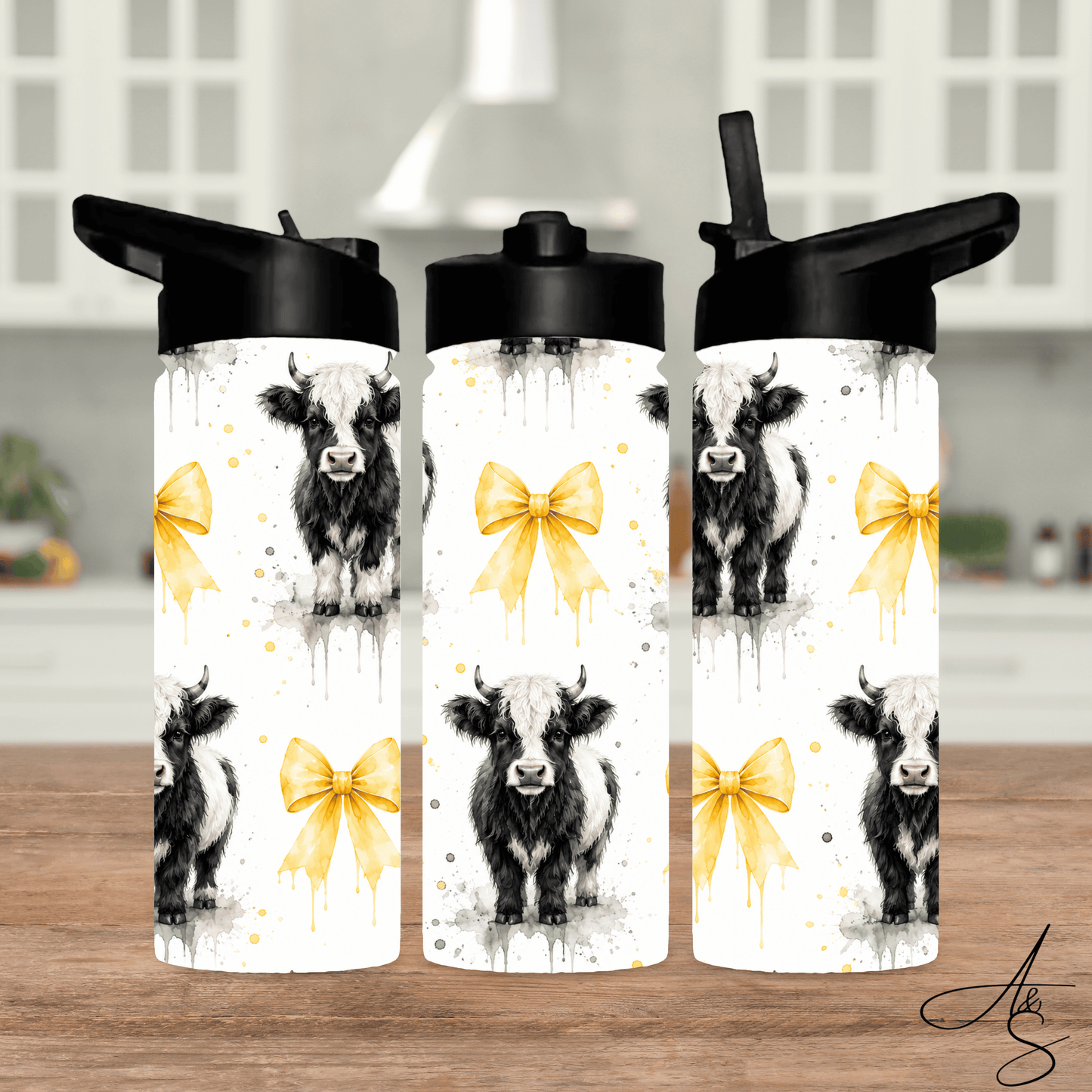 Vache & boucle jaune