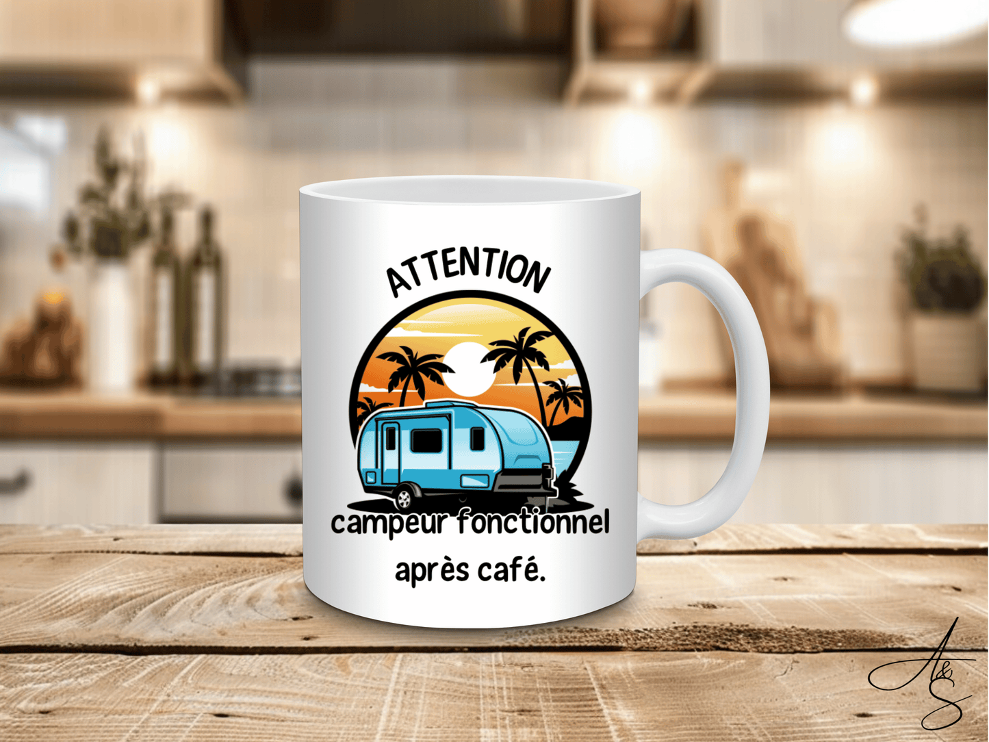 Attention campeur fonctionnel après le café