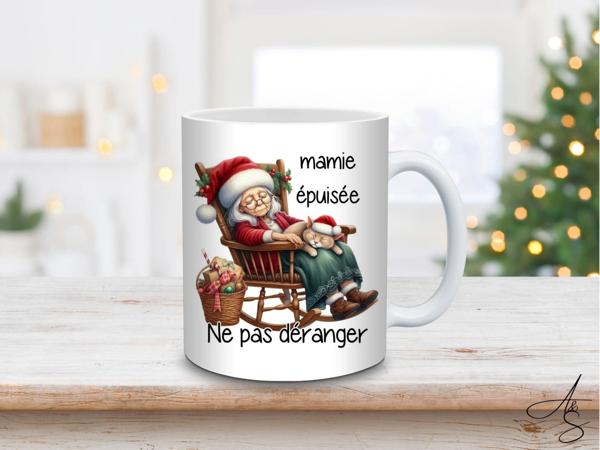 Mamie épuisée ne pas déranger
