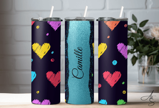Coeur multicolore