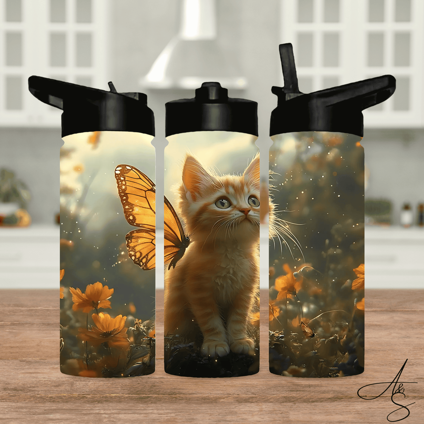Chat & papillon