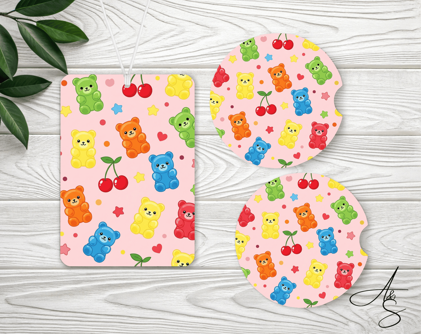 Ensemble cerises & oursons