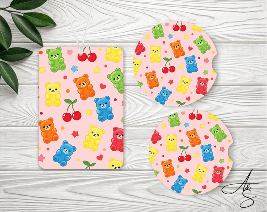 Ensemble cerises & oursons