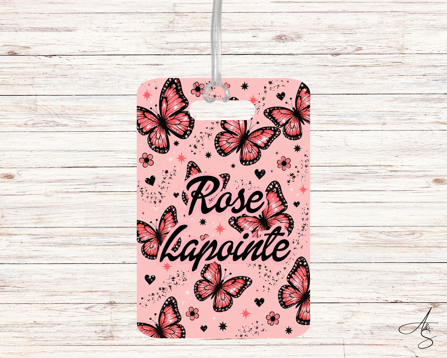Papillon rose