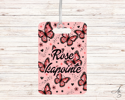 Papillon rose