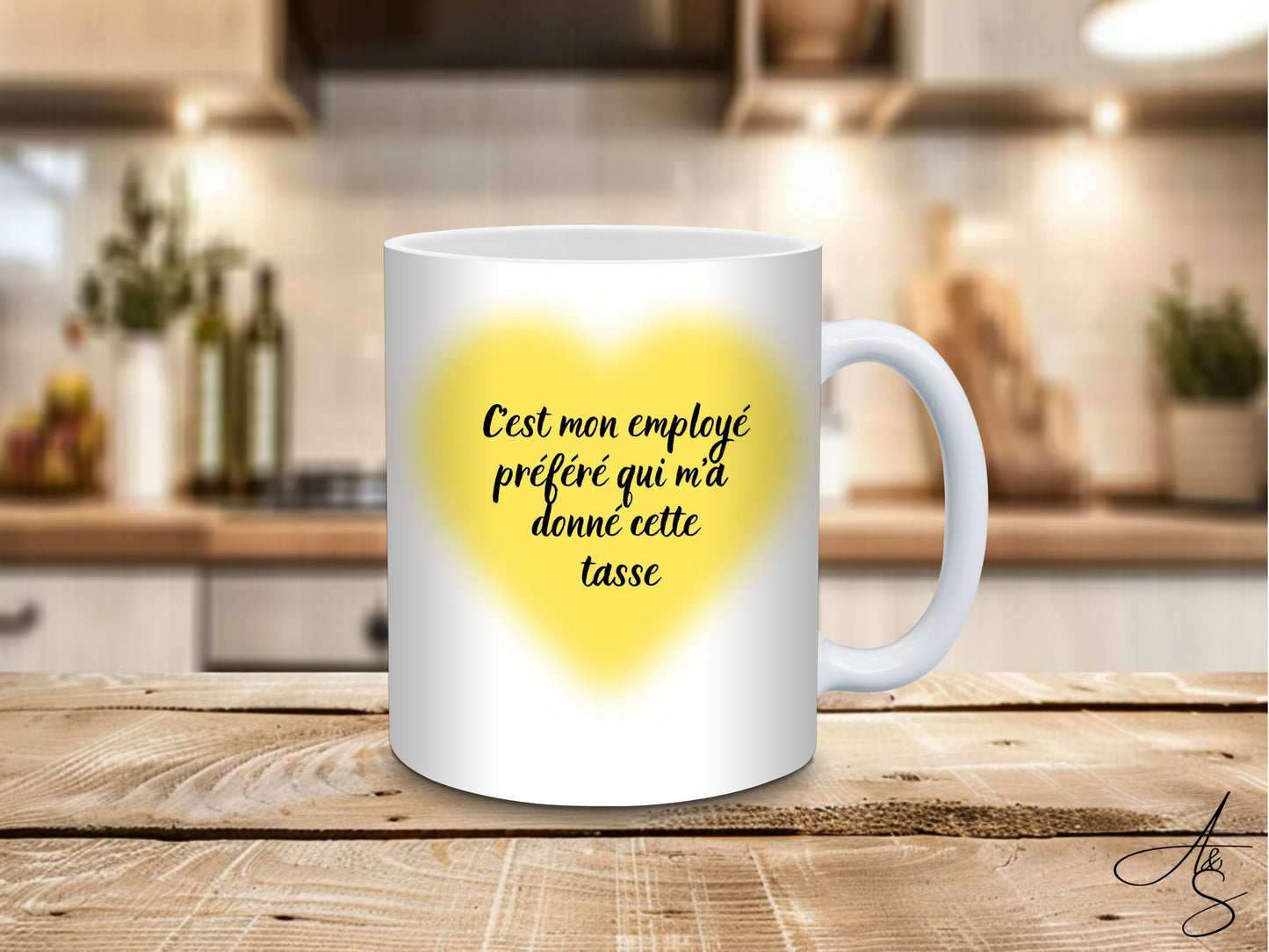 C'est mon employé préféré qui m’a offert cette tasse