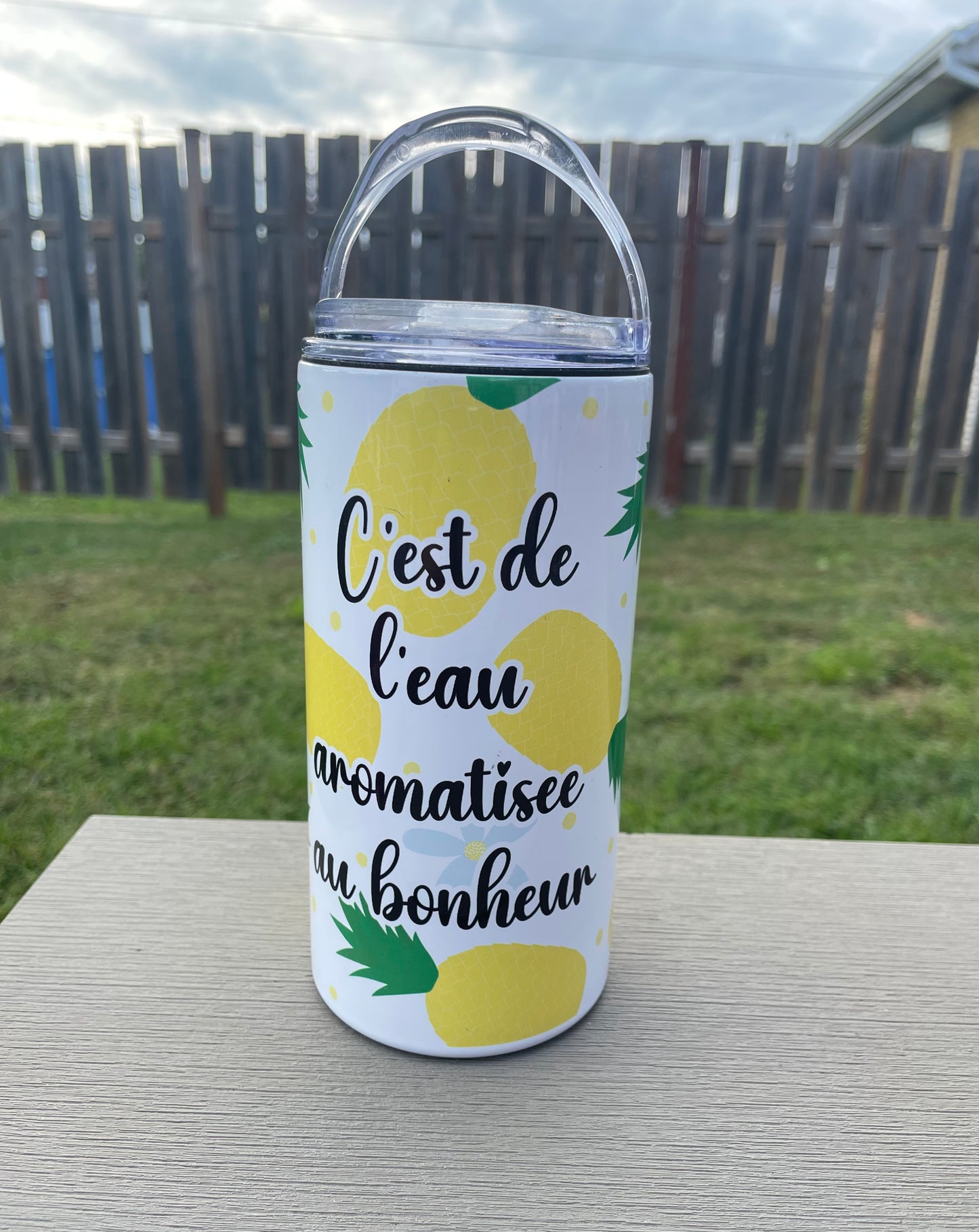 C’est de l’eau aromatisée au bonheur