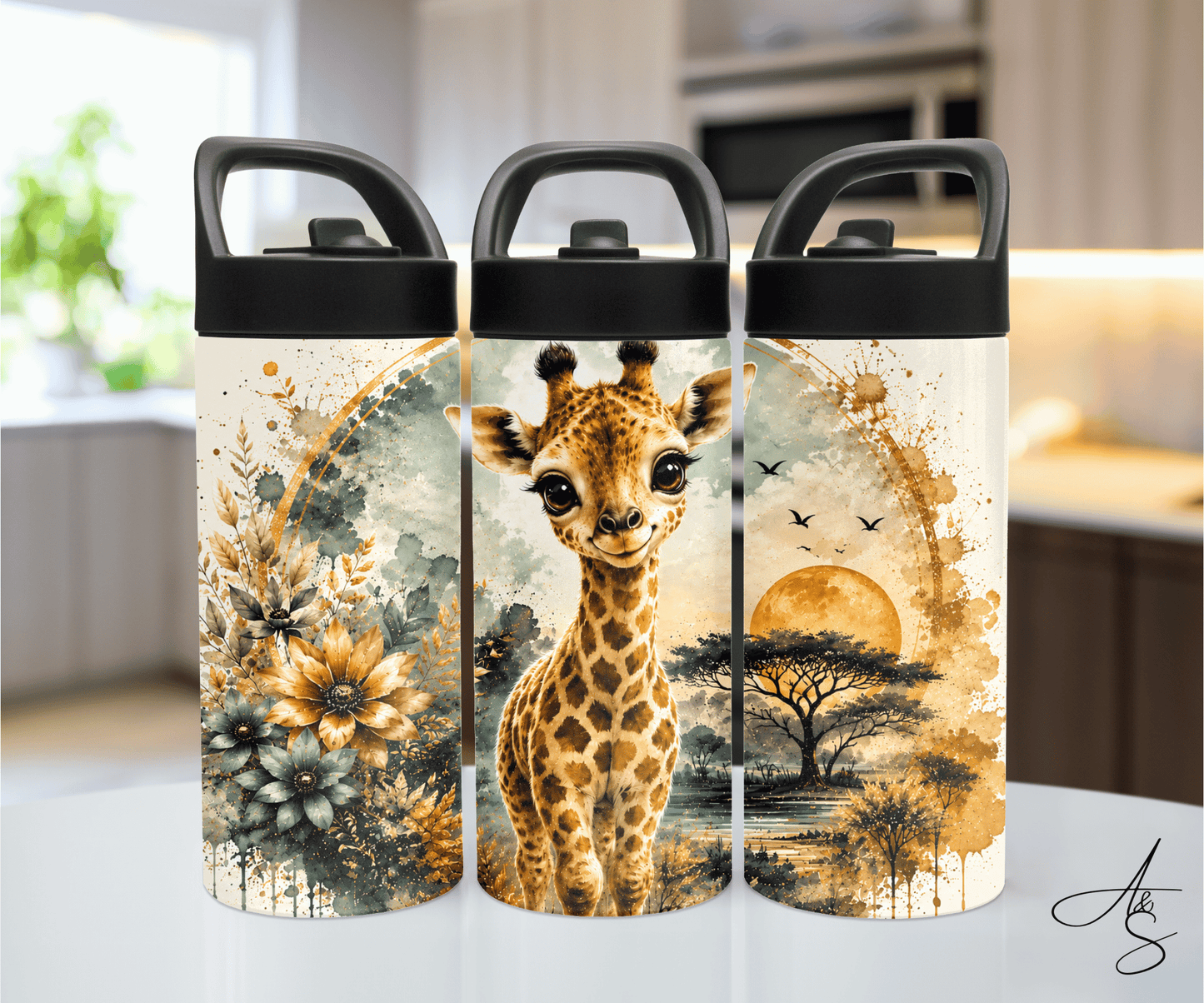 Girafe & savane