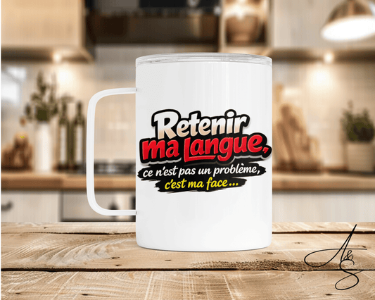 Retenir ma langue, ce n’est pas un problème, c’est ma face…