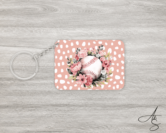 Balle de baseball & fleurs